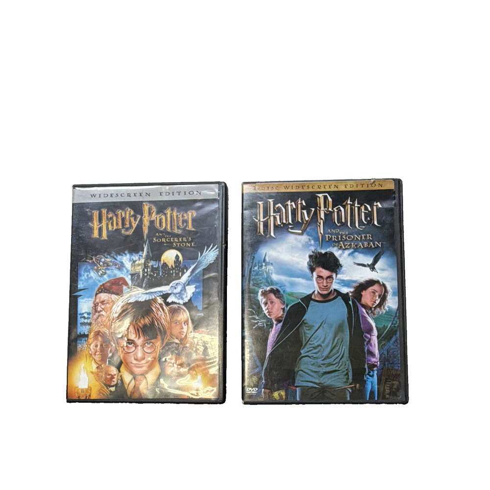 Lot Of 2 Harry Potter DVDs Azkaban sorcerers stone